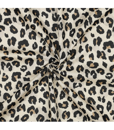Voile de coton - LEOPARD