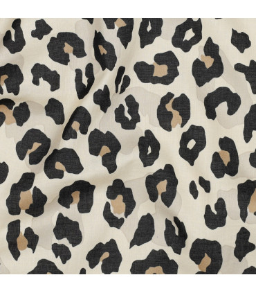 Voile de coton - LEOPARD
