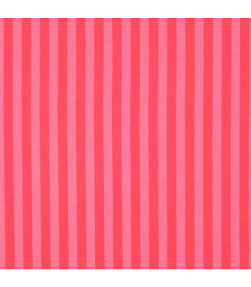 Coton - Rayures ROSE