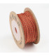 Cordon coton macramé torsadé - 1mm - LUREX ORANGE