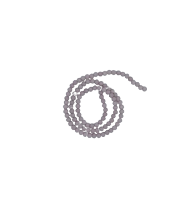 Chapelet de perles en verre 4mm - PARME