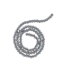 Chapelet de perles en verre 4mm - GRIS SOURIS