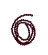 Chapelet de perles en verre 4mm - RUBIS