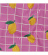 POPPY : Coton Enduit - Rose et citrons