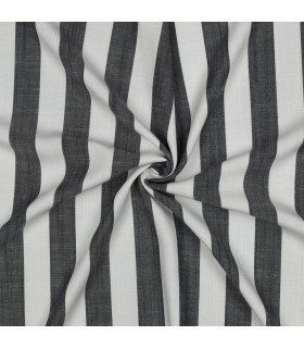 Viscose - Rayures larges - MARINE