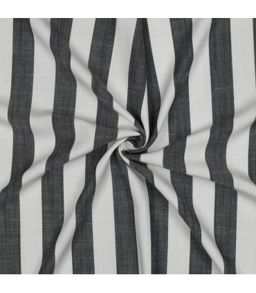 Viscose - Rayures larges - MARINE