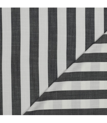 Viscose - Rayures larges - MARINE