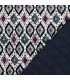 POPPY : Velours matelassé double face motif IKAT