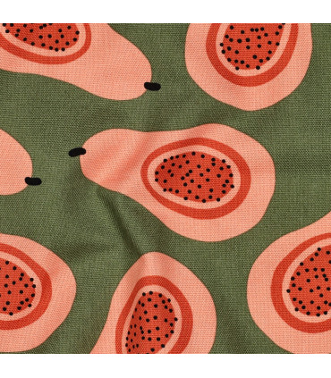 POPPY : Canvas coton - GREEN