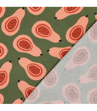 POPPY : Canvas coton - GREEN