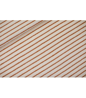 SEE YOU AT SIX : Éponge rayée HORIZONTAL - CRÈME et TERRACOTTA