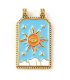 DENTIF Plaque Émaillée - OEIL CORAIL et TURQUOISE