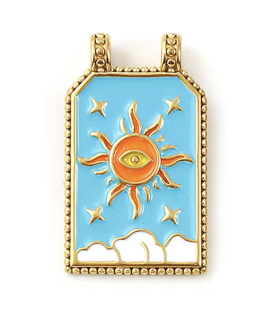 DENTIF Plaque Émaillée - OEIL CORAIL et TURQUOISE