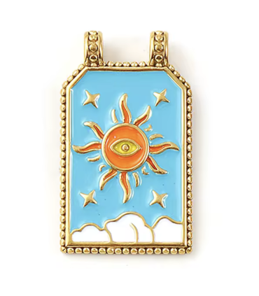DENTIF Plaque Émaillée - OEIL CORAIL et TURQUOISE
