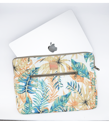 Housse Ordinateur - 13 pouces - Mowgli - BLANC