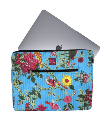 Housse Ordinateur - 15 pouces  - Birdie - TURQUOISE