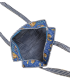 Tote bag indien matelassé zip - Rajah - BLEU DUR