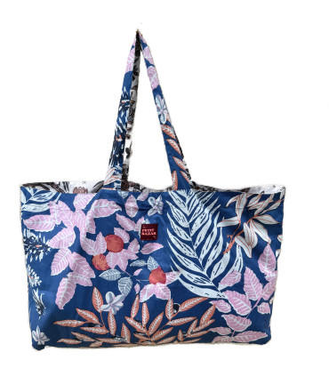 Sac Réversible en Coton Indien - Mawaké / Péonie
