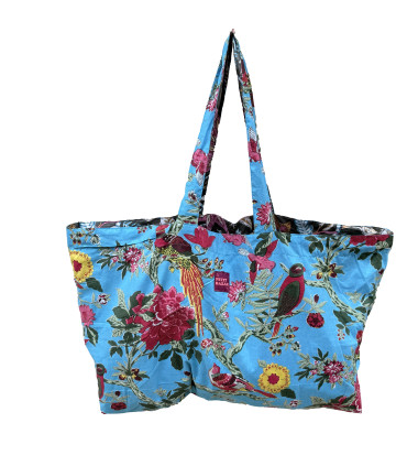 Sac Réversible en Coton Indien - Birdie / Kakita