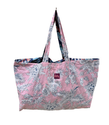 Sac Réversible en Coton Indien - Maweké / Vivianne BLUSH