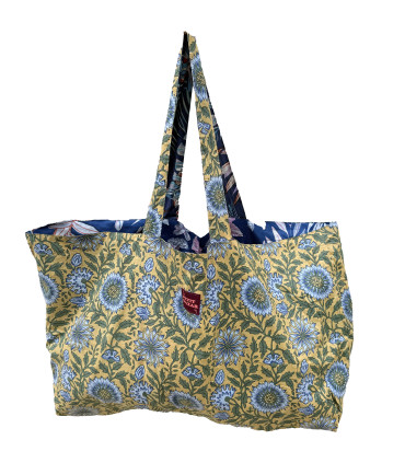 Sac Réversible en Coton Indien - Mawaké / Sunny jaune
