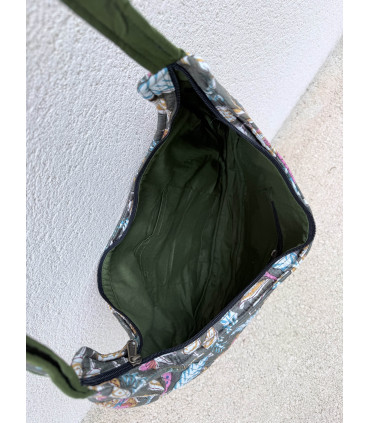 Sac Demi Lune en coton Indien Matelassé - KAKITA