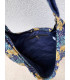Sac Demi Lune en coton Indien Matelassé -RAJAH MARINE