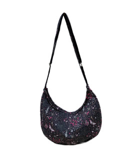 Sac Demi Lune en coton Indien Matelassé - LEÏLA