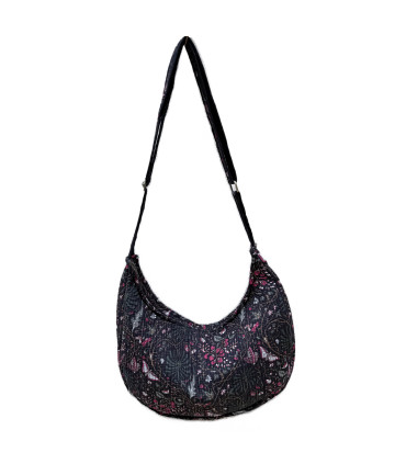 Sac Demi Lune en coton Indien Matelassé - LEÏLA