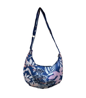 Sac Demi Lune en coton Indien Matelassé - MAWAKÉ