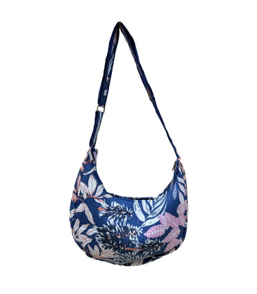 Sac Demi Lune en coton Indien Matelassé - MAWAKÉ