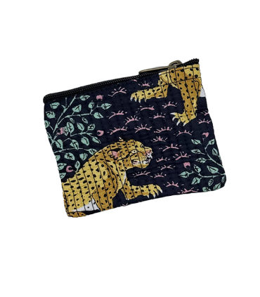Trousse Coton Indien Matelassé - PETIT - Rajah Marine