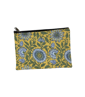 Trousse Coton Indien Matelassé - Grande - Sunny Jaune