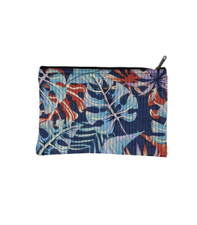 Trousse Coton Indien Matelassé - Grande - Mowgli Bleu
