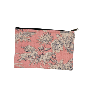 Trousse Coton Indien Matelassé - Grande - Vivianne Blush
