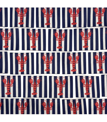 Étiquette tissée à coudre : HOMARD (sans Fred!)