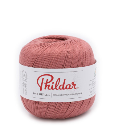 PHILDAR : Phil Perlé 5 - VIEUX ROSE