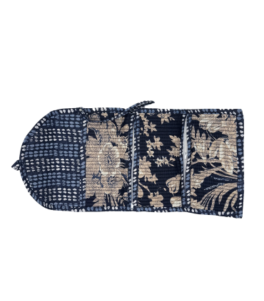 TROUSSE PLIÉE 2 POCHES Zip - Vivianne - MARINE