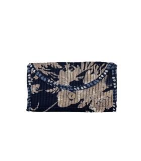 TROUSSE PLIÉE 2 POCHES Zip - Vivianne - MARINE
