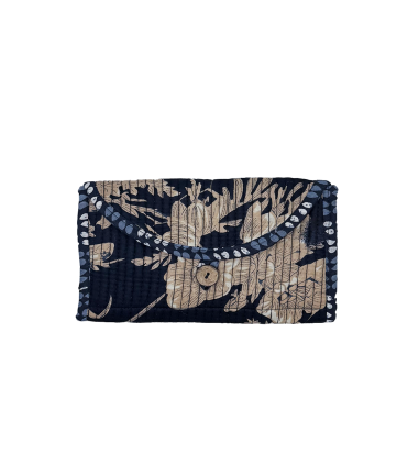 TROUSSE PLIÉE 2 POCHES Zip - Vivianne - MARINE
