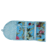 TROUSSE PLIÉE 2 POCHES Zip - Birdie - TURQUOISE