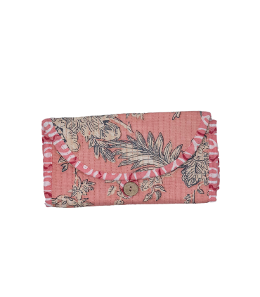 TROUSSE PLIÉE 2 POCHES Zip - Vivianne - BLUSH