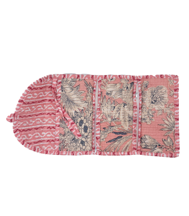 TROUSSE PLIÉE 2 POCHES Zip - Vivianne - BLUSH