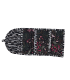TROUSSE PLIÉE 2 POCHES Zip - Leïla - NOIR