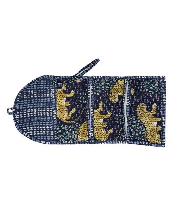 TROUSSE PLIÉE 2 POCHES Zip - Rajah - MARINE