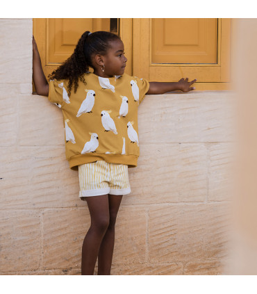SEE YOU AT SIX : Gabardine de Coton - Wiggly Verticals