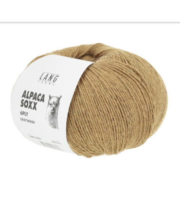 LANG YARNS ALPAGA SOXX 6 PLY LAITON MÉLANGE