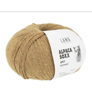 LANG YARNS ALPAGA SOXX 6 PLY LAITON MÉLANGE