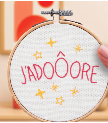 FRENCH KIT - Broderie décorative - J'ADOÔORE
