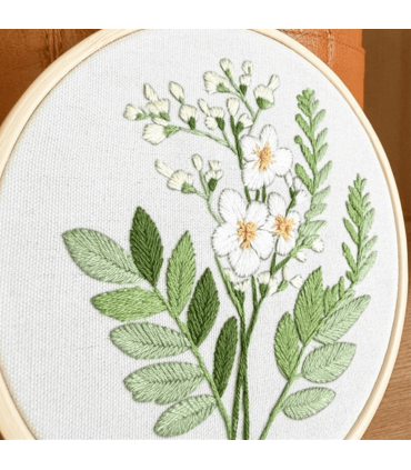Kit Broderie - Achillea Ptarmica